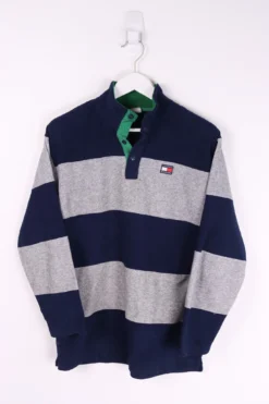 Vintage Tommy Hilfiger 1/4 Button Up Sweater Medium