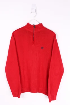 Vintage Ralph Lauren Chaps 1/4 Zip Knitted Sweater Large