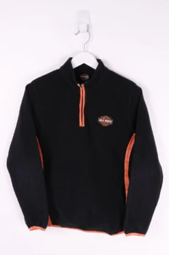 Vintage Harley Davidson 1/4 Zip Fleece Large