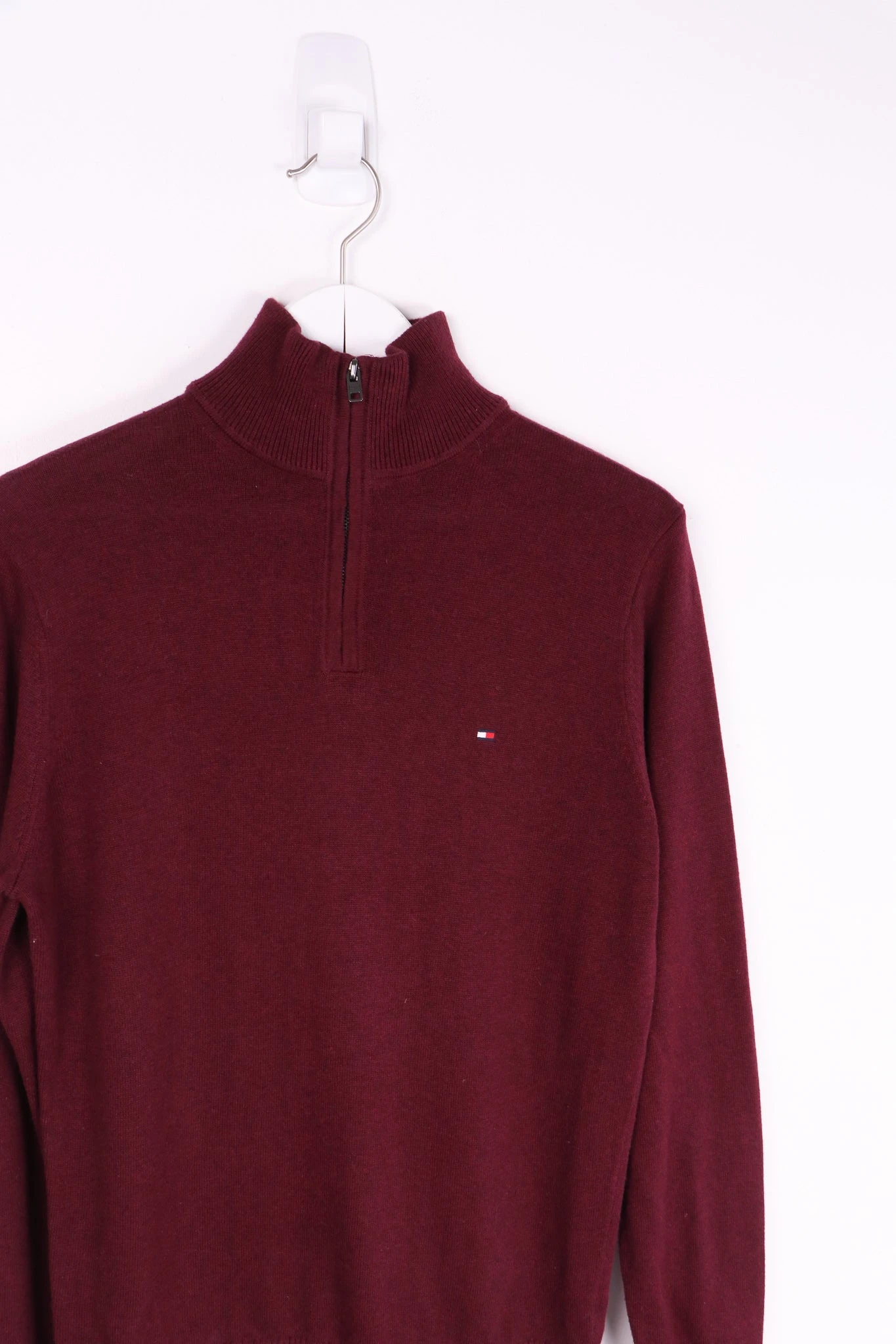 Vintage Tommy Hilfiger 1/4 Zip Sweater Small 2 Vintage Tommy Hilfiger 1/4 Zip Sweater Small - Image 2