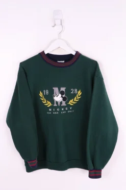 Vintage Mickey Mouse Embroidered Sweater Medium