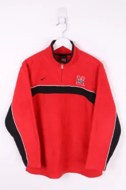 Vintage Nike Nebraska 1/4 Zip Fleece Small