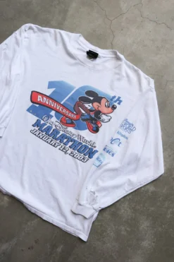 Vintage Mickey Mouse Marathon Long Sleeve Small