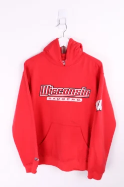 Vintage Wisconsin Hoodie Medium