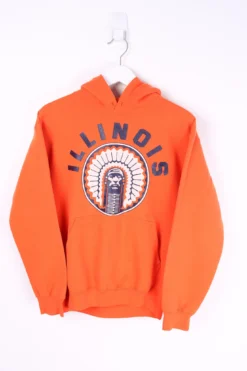 Vintage Illinois Hoodie Small